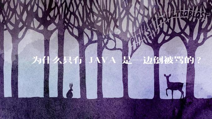 为什么只有 JAVA 是一边倒被骂的?